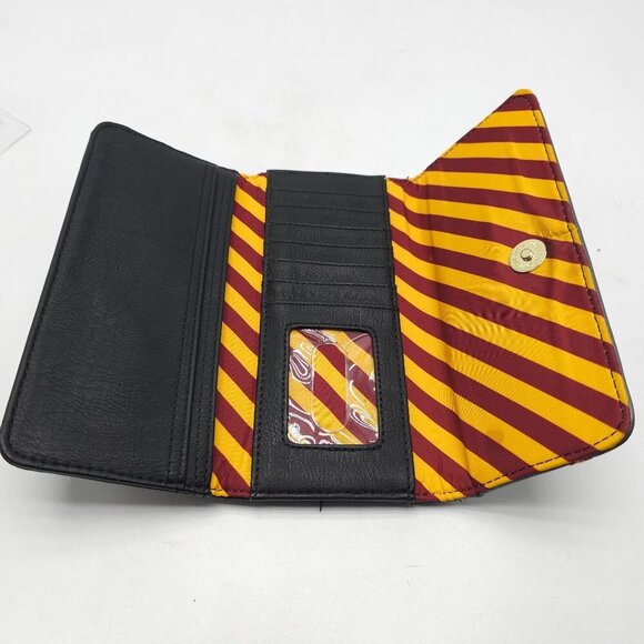 Loungefly Harry Potter Gryffindor Red Yellow Tri-Fold Flap Wallet - Picture 4 of 6